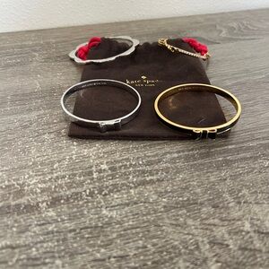 Kate Spade Gold and Silver Bangle Set